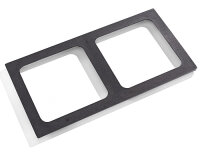 Abdeckplatte Für 2 quadratische Kochplatten (300x300mm)