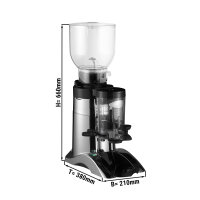 Kaffeemühle Edelstahl - 2kg - 400 Watt - 63dB