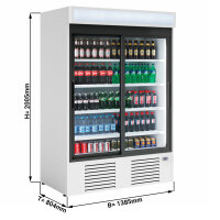 Getränkekühlschrank - 1310 Liter - weiß
