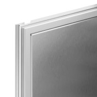 Zubereitungskühltisch - 2 Türen - Edelstahlaufsatz 8x GN 1/4