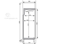 Kühlschrank (GN 1/1) - mit 3 Türen