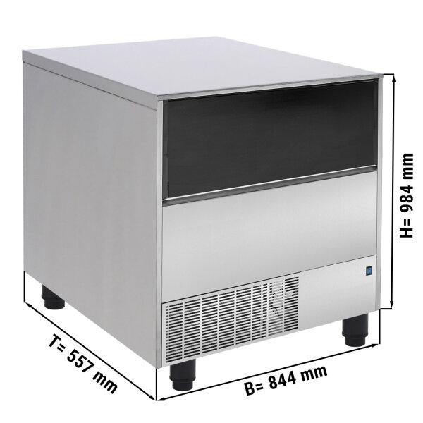 Eiswürfelmaschine / Eiswürfelbereiter - Hohlzylinder - 114 kg / 24 h