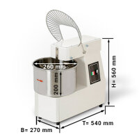 Teigknetmaschine - 10 Liter / 7 kg | Knetmaschine | Teigkneter | Teigmaschine | Kneter | Spiralkneter