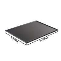 Konditorei-/ & Präsentationsplatte - 30 x 20 cm - schwarz