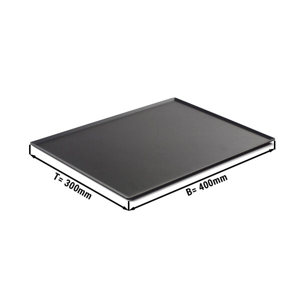 Konditorei-/ & Präsentationsplatte - 40 x 30 cm - schwarz