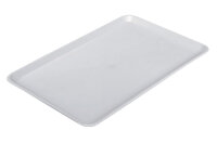Rechteckige Präsentationsplatte - Weiß - Eco-Line - 420 x 280 x 15 mm | Auslageplatte | Thekenschale | Kuchenplatte | Thekenplatte | Fleischplatte | Tablett | Konditoreiplatte