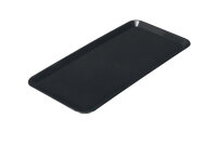 Rechteckige Präsentationsplatte - Schwarz - Eco-Line - 400 x 200 x 15 mm | Auslageplatte | Thekenschale | Kuchenplatte | Thekenplatte | Fleischplatte | Tablett | Konditoreiplatte