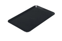 Rechteckige Präsentationsplatte - Schwarz - Eco-Line - 360 x 240 x 15 mm | Auslageplatte | Thekenschale | Kuchenplatte | Thekenplatte | Fleischplatte | Tablett | Konditoreiplatte
