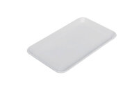 Rechteckige Präsentationsplatte - Weiß - Eco-Line - 300 x 190 x 15 mm | Auslageplatte | Thekenschale | Kuchenplatte | Thekenplatte | Fleischplatte | Tablett | Konditoreiplatte