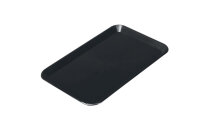 Rechteckige Präsentationsplatte - Schwarz - Eco-Line - 300 x 190 x 15 mm | Auslageplatte | Thekenschale | Kuchenplatte | Thekenplatte | Fleischplatte | Tablett | Konditoreiplatte