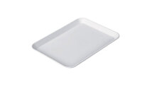 Rechteckige Präsentationsplatte - Weiß - Eco-Line - 240 x 180 x 15 mm | Auslageplatte | Thekenschale | Kuchenplatte | Thekenplatte | Fleischplatte | Tablett | Konditoreiplatte
