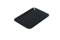 Rechteckige Präsentationsplatte - Schwarz - Eco-Line - 240 x 180 x 15 mm | Auslageplatte | Thekenschale | Kuchenplatte | Thekenplatte | Fleischplatte | Tablett | Konditoreiplatte