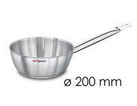 Stiel-Sauteuse - konische Form - Ø 200 mm - Höhe: 70 mm | Stieltopf | Sauteuse | Saucentopf