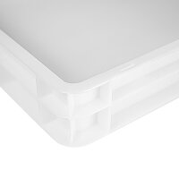 (8 Stück) Teigbehälter - weiß - 400 x 600 x  70 mm