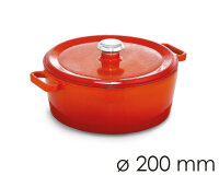 Gusseisen Schmortopf - Ø 200 mm - Orange