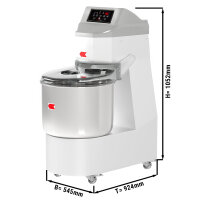 Bäckerei-Spiralteigknetmaschine 50 Liter / 25 kg | Teigknetmaschine | Knetmaschine | Teigkneter | Teigmaschine | Kneter | Spiralkneter