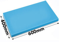 Schneidebrett - 40 x 60 cm - Dicke 2 cm -  Blau
