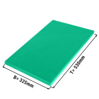 Schneidebrett - 32,5 x 53 cm -  Dicke 2 cm - Grün