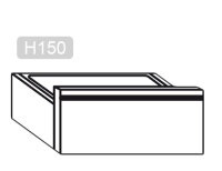 Schubladenblock mit 1 Schublade PREMIUM - Unterbaumodul 400x560mm