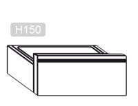 Schubladenblock mit 1 Schublade PREMIUM - Unterbaumodul 400x660mm