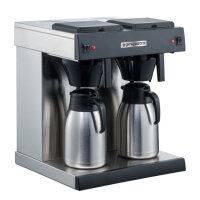 Kaffeefiltermaschine 2x 2,0 Liter mit Isolierkanne | Kaffeeautomat | Kaffeemaschine | Bereiter | Perkulator | Thermo Kanne