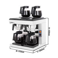 Kaffeefiltermaschine - 2x 1,8 Liter