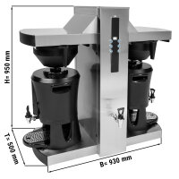 Kaffeefiltermaschine mit Heißwasserausgabe - 2x 5 Liter