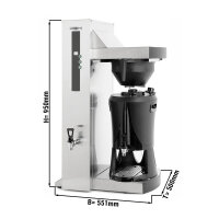 Kaffeefiltermaschine mit Heißwasserausgabe - 5 Liter