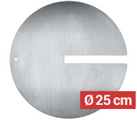Fleischplatte für Dönerspieß mit Schlitz - Ø 25 cm