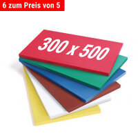 (6 Stück) Schneidebrett-Set - 30 x 50 cm -  Dicke 2...