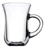 (48 Stück) KEYIF Teeglas mit Henkel - 0,14 Liter - 6er Set