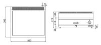Bain Marie - 2x GN 1/1 oder 4x GN 1/2 - inkl. Unterbau mit 2 Türen