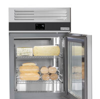 Kühlschrank - 0,7 x 0,81 m - mit 1 Glashalbtür & 2 Glasschubladen 1/2