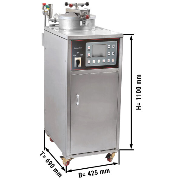 Elektrische Hochdruckfritteuse - 33 Liter