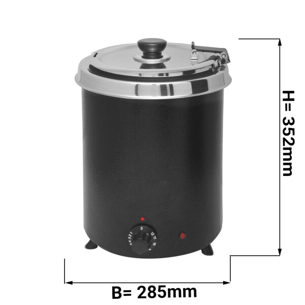 Suppenwärmer - 5 Liter - Schwarz