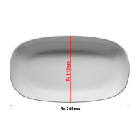 (12 Stück) ENTity - Teller oval - 24 cm