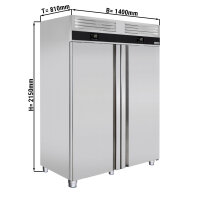 Kühl- & Tiefkühlkombination PREMIUM- GN 2/1 - 1400 Liter - 2 Türen