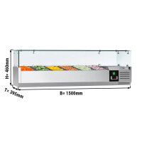 Kühl-Aufsatzvitrine PREMIUM - 1,5 x 0,4 m - für...