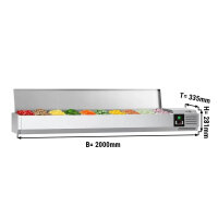 Kühl-Aufsatzvitrine PREMIUM - 2,0 x 0,34 m -...