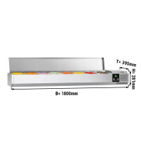 Kühl-Aufsatzvitrine PREMIUM - 1,8 x 0,4 m - für...