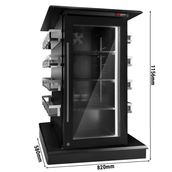 Konferenzkühlschrank - 110 Liter - mit 1 Glastür