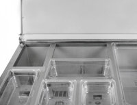 Saladette / Kühltisch PREMIUM - 0,9 x 0,7 m - mit 2 Türen