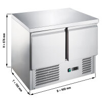 Kühltisch ECO - 900x700mm - 2 Türen