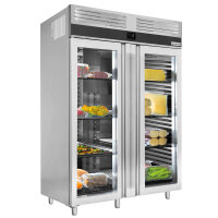 Kühlschrank PREMIUM - 1400 Liter - 2 Glastüren
