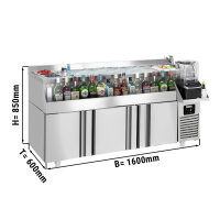 Bar-/ Getränkekühltisch - 1,6 x 0,6 m - 235...