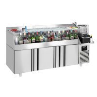 Bar-/ Getränkekühltisch - 1,6 x 0,6 m - 235...