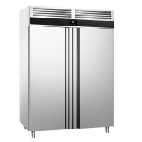 Tiefkühlschrank - 1,4 x 0,82 m - 1400 Liter - mit 2 Edelstahltüren