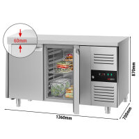 Kühltisch ECO - 1360x700mm - 2 Türen