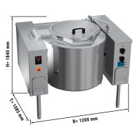 Elektro Kippkochkessel - 150 Liter - Indirekte Beheizung