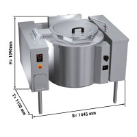 Gas Kippkochkessel - 150 Liter - Indirekte Beheizung